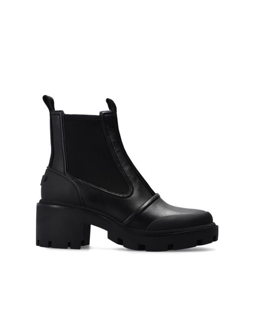 Tory Burch Black Chelsea Lug Sole Ankle Boots