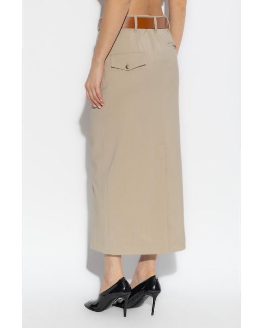 Moschino Blue Wool Skirt