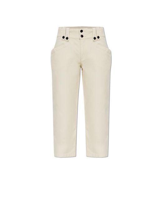 Isabel Marant White "Berna" Trousers