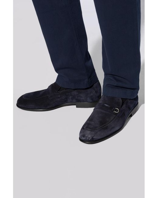Ferragamo Black Leather Shoes 'desio', for men