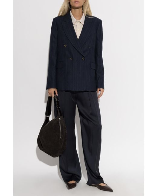 Paul Smith Blue Blazer With Double Vent