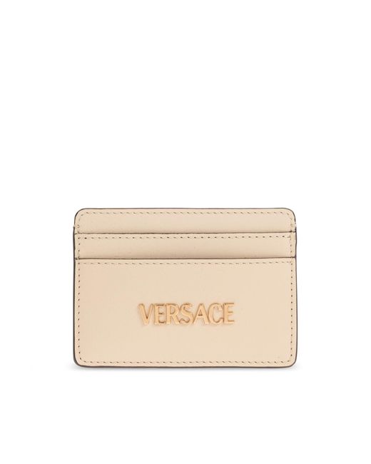Versace Natural Leather Card Holder