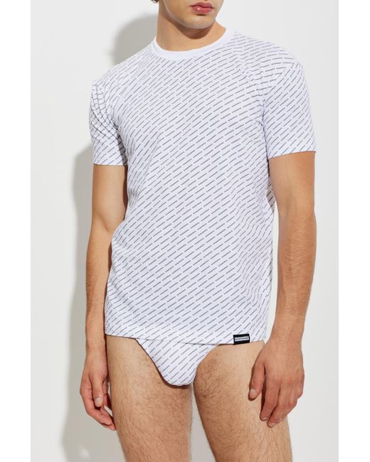 DSquared² White T-Shirt From The 'Underwear' Line for men