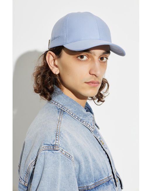 Balmain Blue Baseball Cap for men