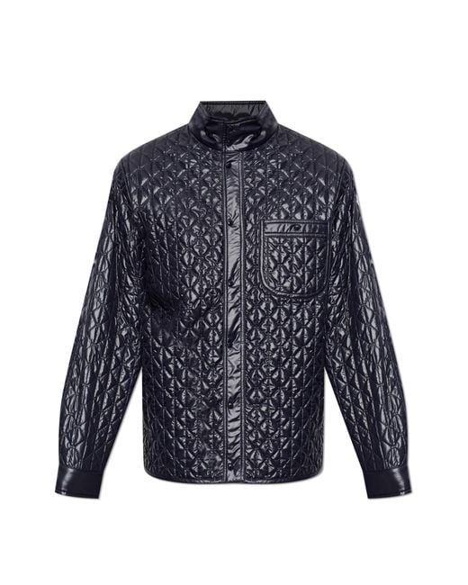 Moncler Blue Insulated Jacket 'Cleorine' for men
