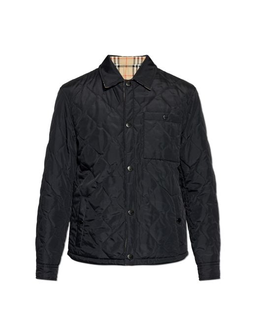 Burberry Black Reversible Jacket "Brighton" for men