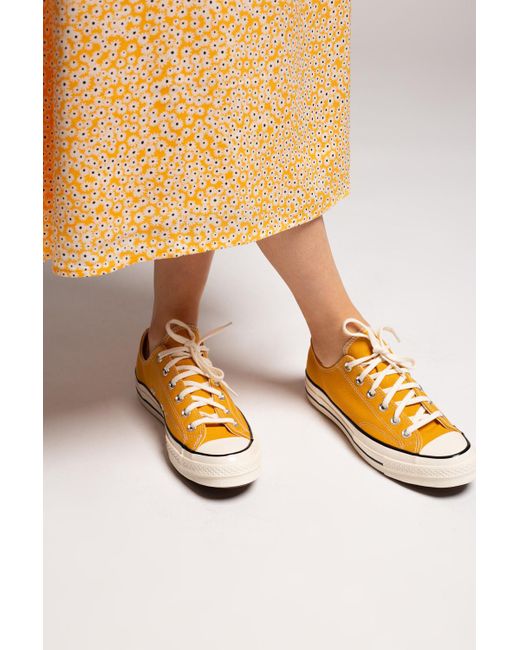 Converse Canvas 'chuck 70 Ox' Sneakers in Yellow | Lyst