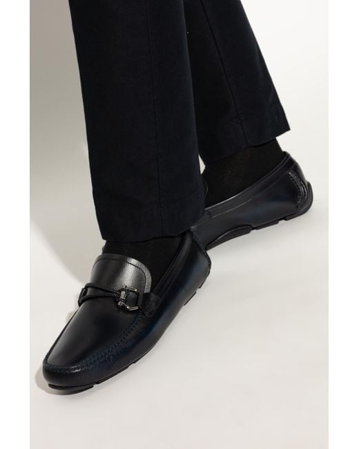 Ferragamo Black Loafers Front for men