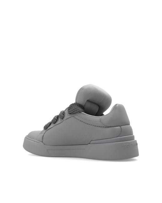 Dolce & Gabbana Gray ‘Mega Skate’ Sneakers for men