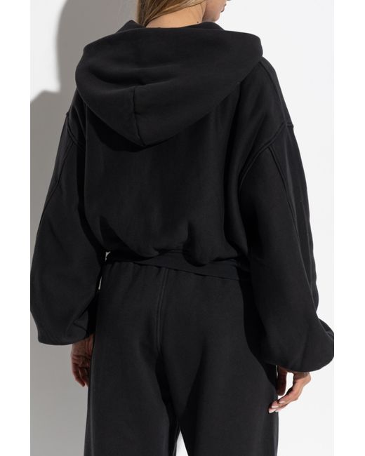 Alexander Wang Black Wide-Leg Sweatpants