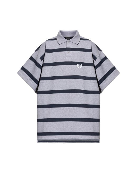 Balenciaga Gray Polo With Logo for men
