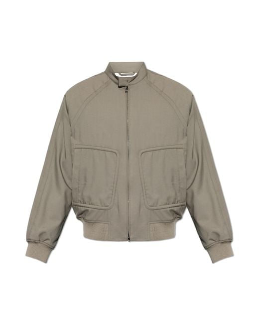 Emporio Armani Gray Jacket With Pockets for men