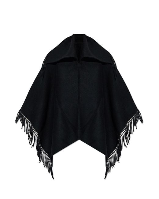 By Malene Birger Black Poncho 'Turtma'