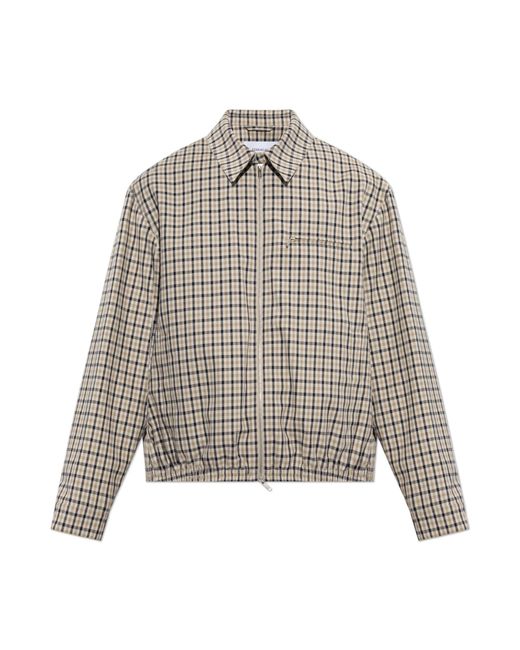 Ferragamo Natural Plaid Pattern Jacket for men