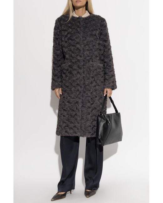 Munthe Black 'Vaina' Coat With Pockets