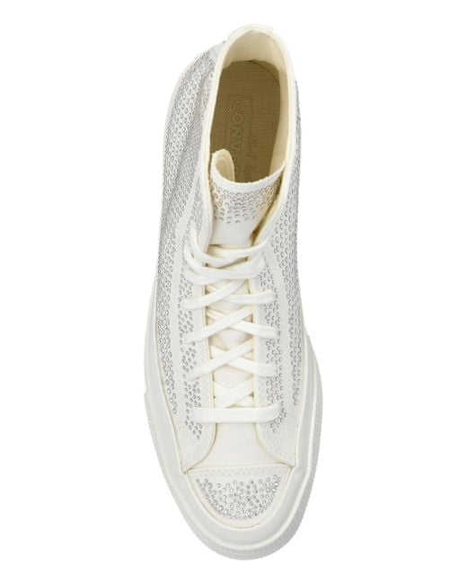 Converse Blue X Swarovski