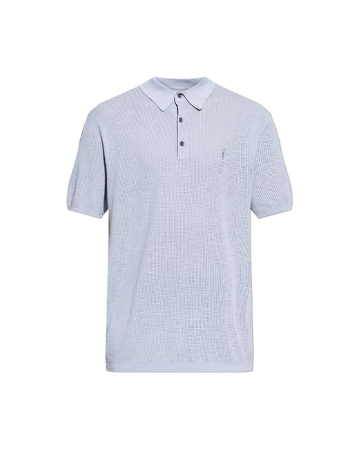 AllSaints Blue Polo 'Aubrey' for men