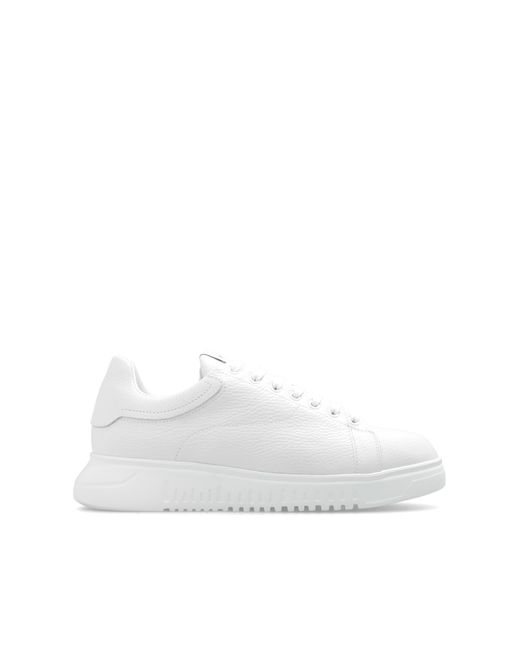 Emporio Armani White Sneakers With Logo, for men