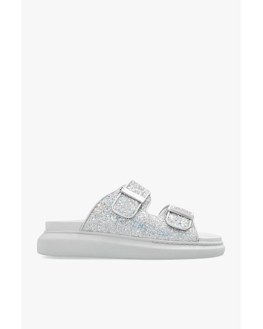 alexander mcqueen silver sparkle