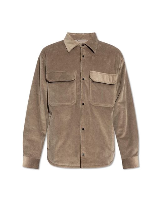 Emporio Armani Brown Corduroy Jacket for men