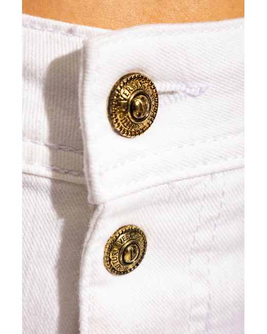 Versace Blue Jeans With Logo