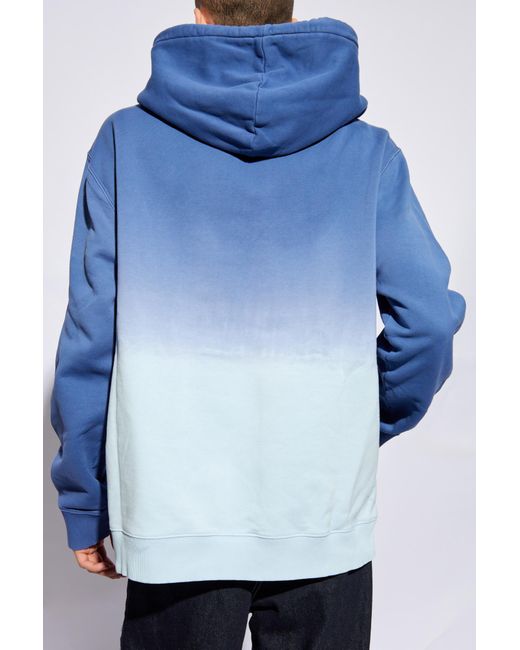 Lanvin Blue Hooded Sweatshirt for men