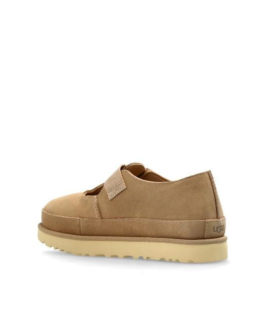 Ugg Brown Suede Shoes 'W Goldenstar Mary Jane'