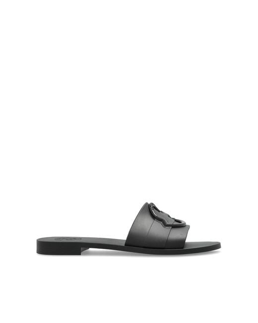 Moncler Pink Slides With Logo