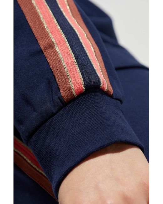 The Upside Blue Jacket With Logo