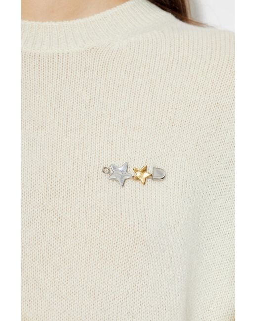 Jil Sander Metallic Brass Pin