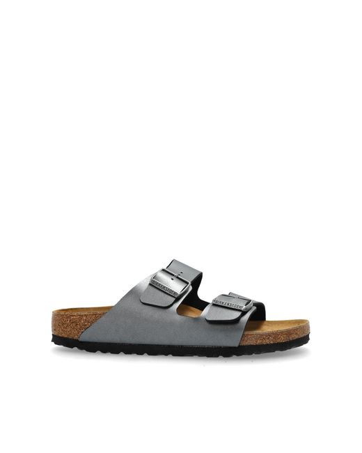 Birkenstock White Slides Arizina Bs,