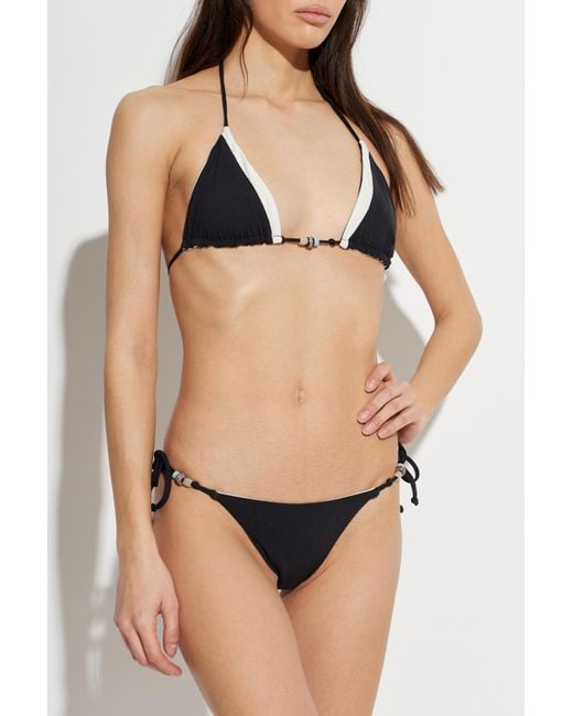 Bondeye Black Bikini Top 'Fosca'