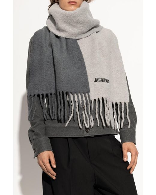 Jacquemus Black Wool Scarf