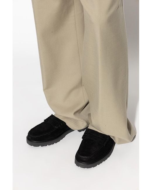 G.H.BASS Black "Weejuns Larson Lug Penny" Loafers for men