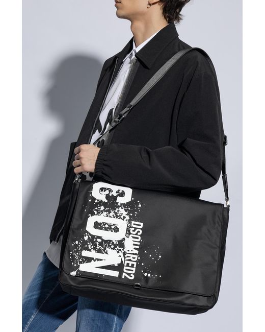 DSquared² Shoulder Bag With Logo in Black for Men