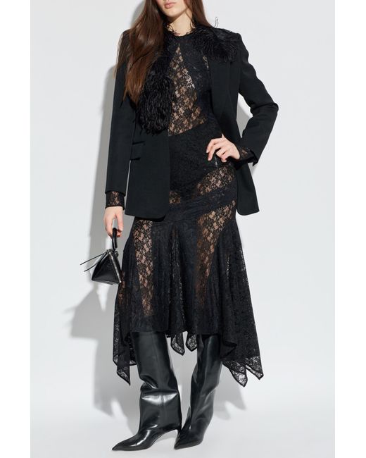 The Attico Black Lace Dress