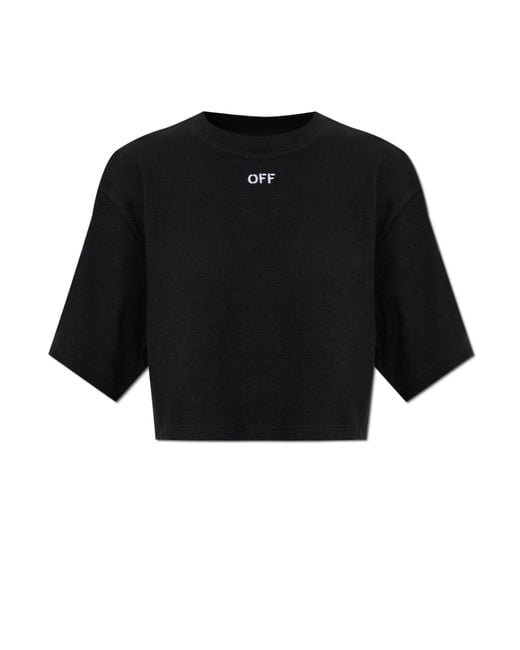 Off-White c/o Virgil Abloh Black Ribbed Loose-Fit T-Shirt
