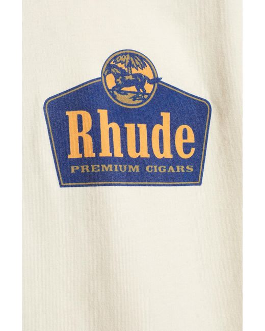 Rhude White T-Shirt With Logo for men
