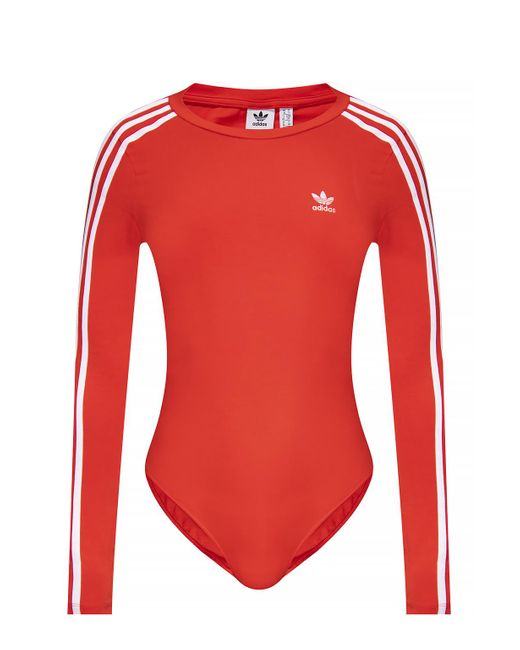 adidas bodysuit red