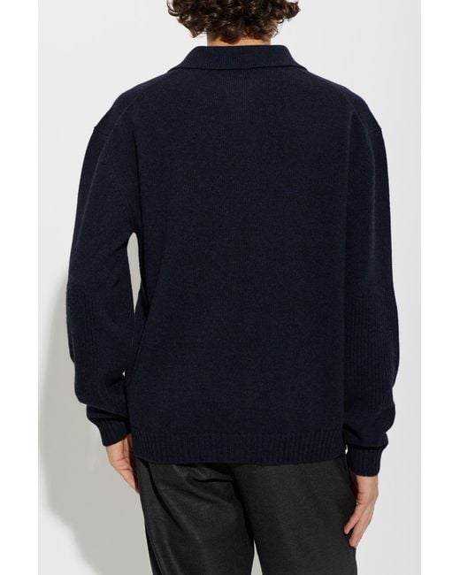 Sease Black Cashmere Polo for men