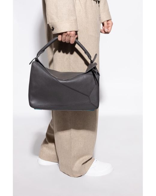 Loewe Black Handbag 'Puzzle Large' for men
