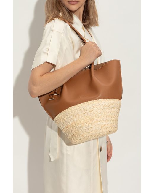 Tod's White Shopper Type Bag