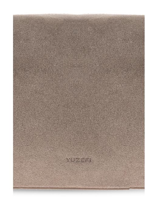 Yuzefi Black Shoulder Bag "Oyster"