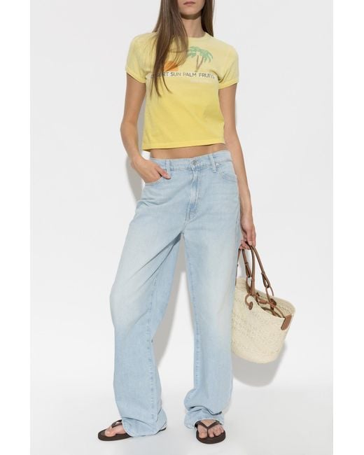 Mother Yellow T-Shirt 'Itty Bitty Ringer'