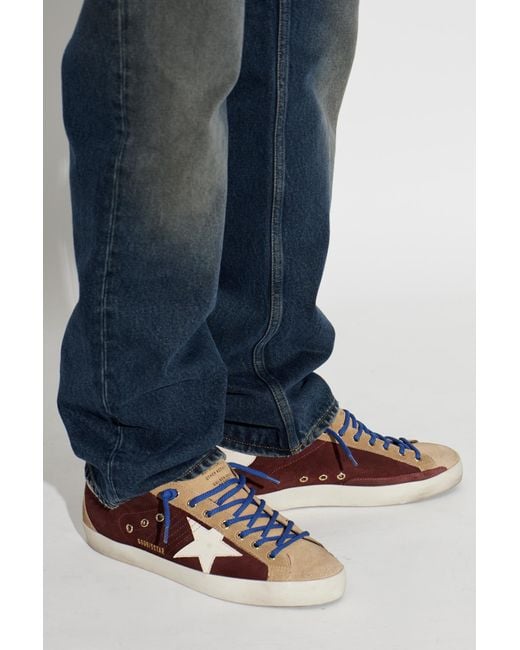 Golden Goose Deluxe Brand Brown 'Super-Star Classic With Spur' Sports Shoes for men