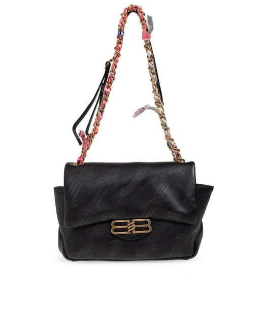 Balenciaga Black Shoulder Bag "Darling Chain M"