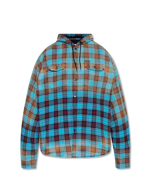 Balenciaga checked shirt sale