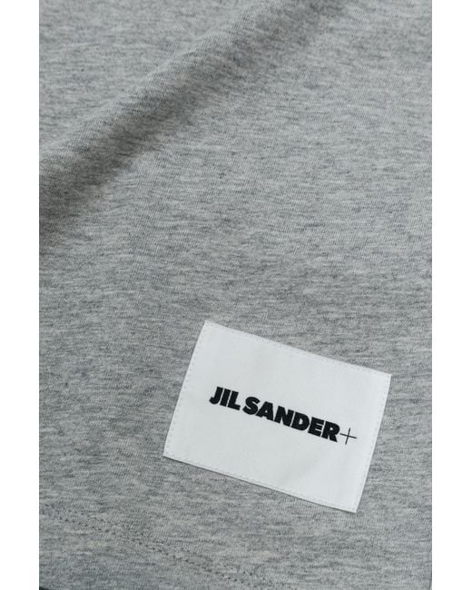 Jil Sander Multicolor Set Of Three T-Shirts With Logo