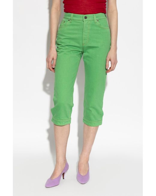 Versace Green Capri Jeans