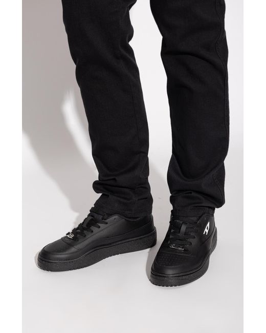 DIESEL Black 'S-Tracker-D Low' Sports Shoes for men